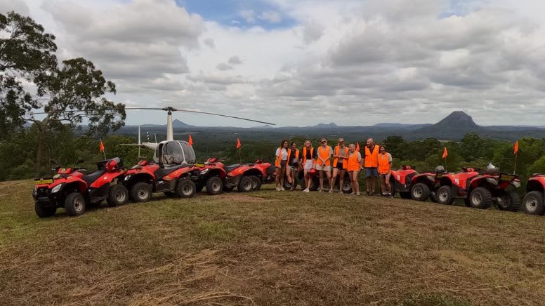 Sunshine Coast Helicopter Flight and Noosa Quad Bike Tour - For 2