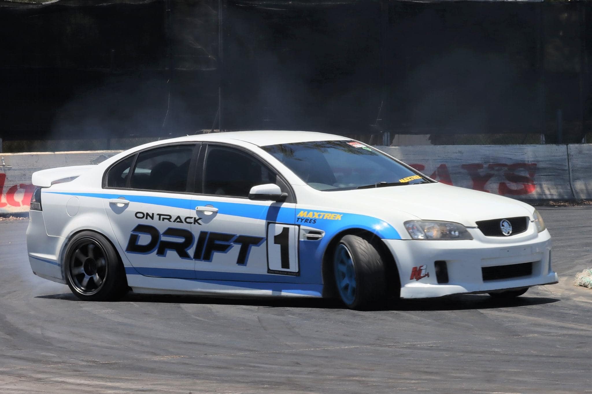 High Speed Drifting in a V8 Race Car, 2 Laps - Brisbane