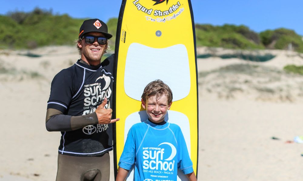 Group Surf Lesson, 90 Minutes - Port Stephens, NSW