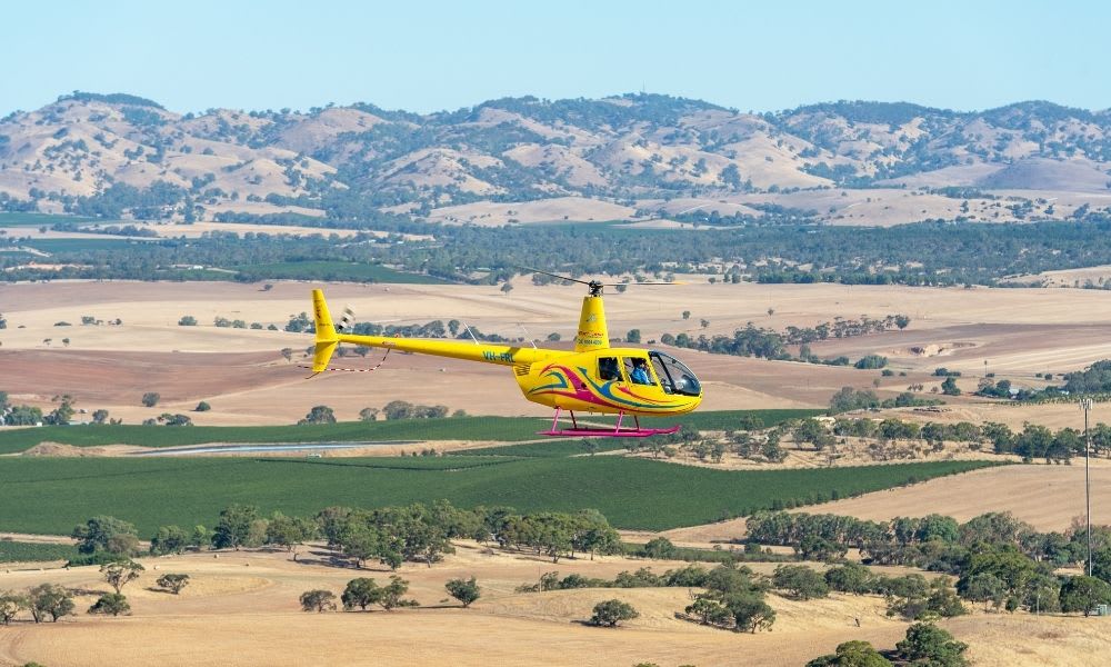 Scenic Helicopter Flight & Outback Pub Experience - Barossa Valley - For 2
