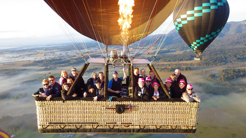 Hot Air Balloon Over Hunter Valley - Adrenaline - Adrenaline