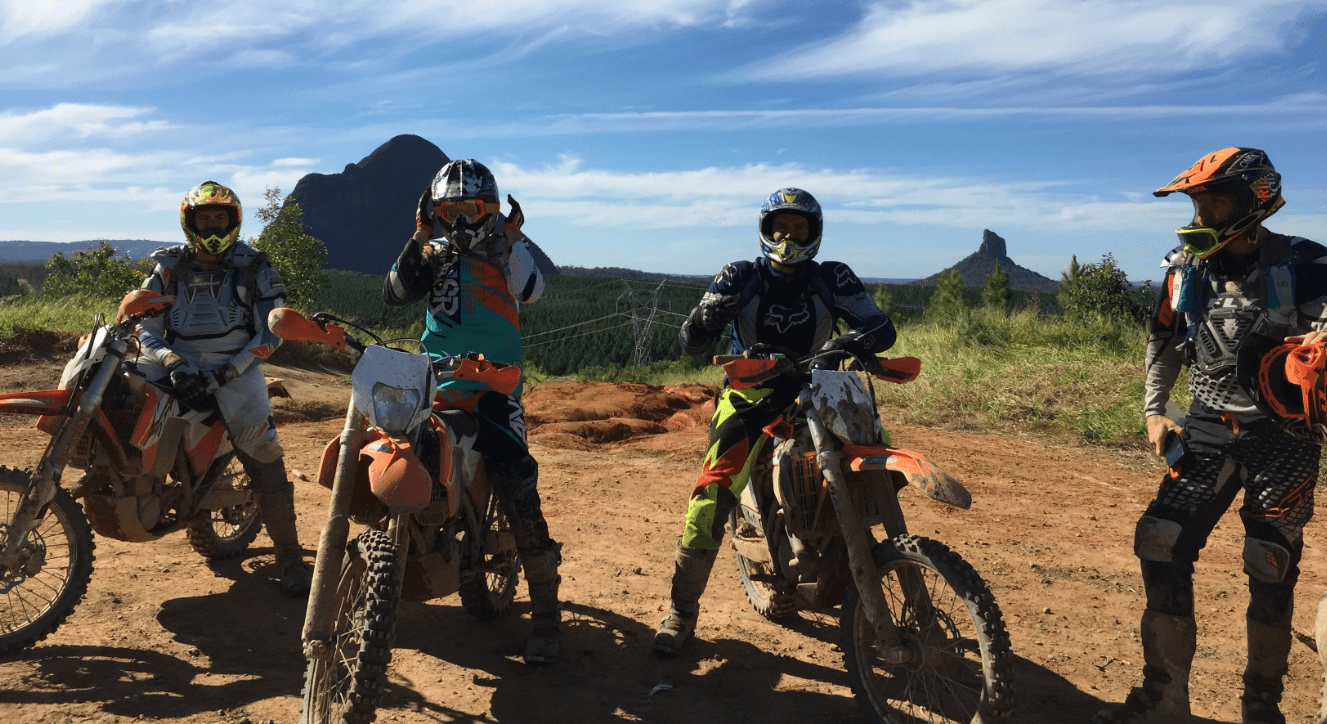 Glass House Mountains Guided Trail Bike Tour, Queensland Full Day