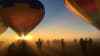 Hot Air Balloon Flight at Sunrise, King Valley