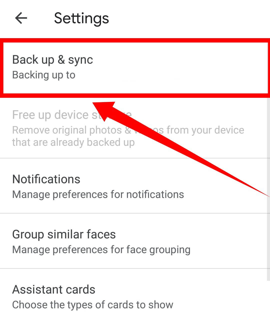 how to backup photos in google photos