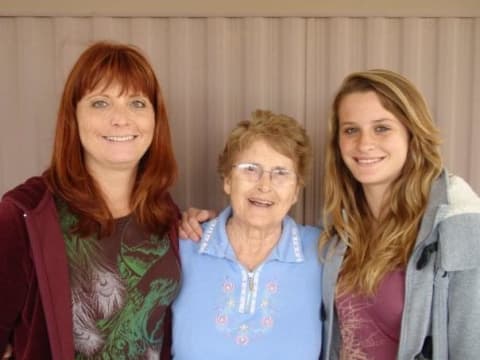 Kristine, her mother, and her daughter