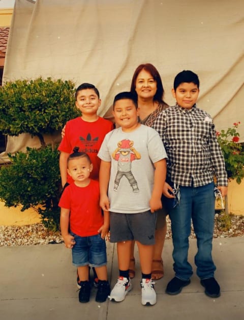 Fanny and her grandchildren