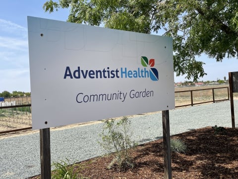 Community garden sign