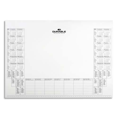 DURABLE Recharge pour sous-main calendrier millesimé - 25 feuilles sur 2 ans - L570 x H410 mm photo du produit Principale L