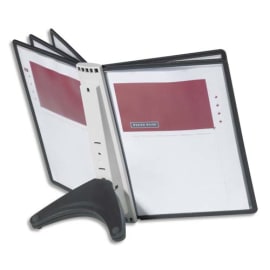DURABLE Pupitre de table Sherpa Soho - 5 pochettes A4 polypropylène contours Noir photo du produit