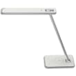 UNILUX Lampe LED Jazz Blanche, interrupteur tactile, port USB, chargeur, Tête 35 cm H47 cm Socle 12x20 cm photo du produit