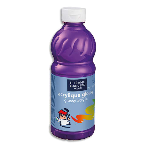 LEFRANC BOURGEOIS Flacon de 500ml gouache Glossy Violet photo du produit Principale L