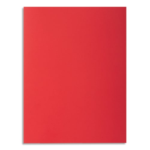 EXACOMPTA Paquet de 100 sous-chemises ROCK'S en carte 80 grammes coloris Rouge photo du produit