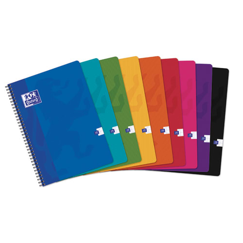 Cahier spirale Clairefontaine Linicolor A4 21 x 29,7 cm grands carreaux 100  pages sur