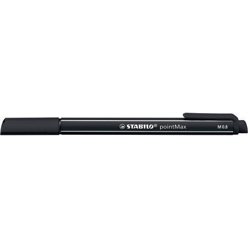 STABILO pointMax stylo-feutre pointe moyenne (0,8 mm) - Noir photo du produit Secondaire 1 L