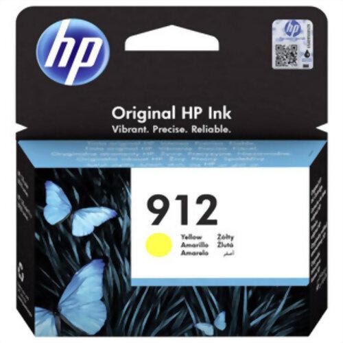 HP 912 Cartouche d'Encre Jaune Authentique (3YL79AE) pour HP OfficeJet Pro 8010 series / 8020 series photo du produit