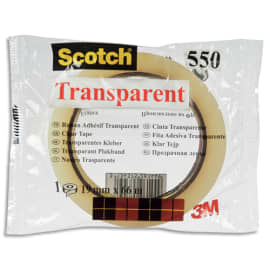 SCOTCH Ruban adhésif transparent 19mm x 66m en sachet individuel 550 ≡  CALIPAGE