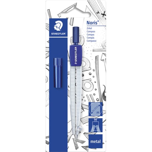 STAEDTLER Compas scolaire + 1 étui de mine photo du produit Principale L