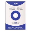 EXACOMPTA Etui de 100 fiches bristol non perforées 148x210mm (A5) unies Blanc photo du produit
