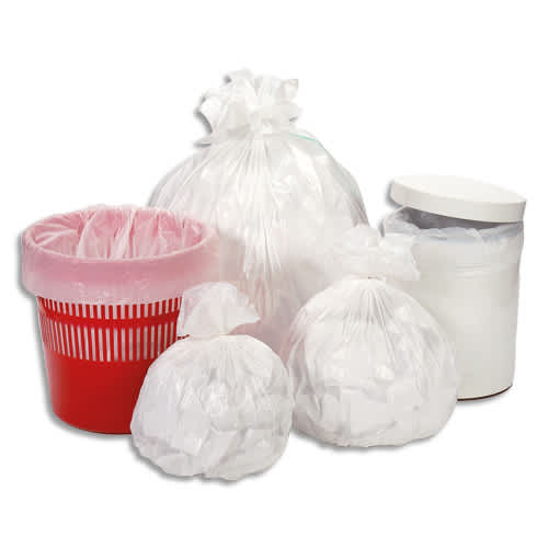 Sacs-poubelle Blancs [polyéthylène haute densité] Capacite 20L