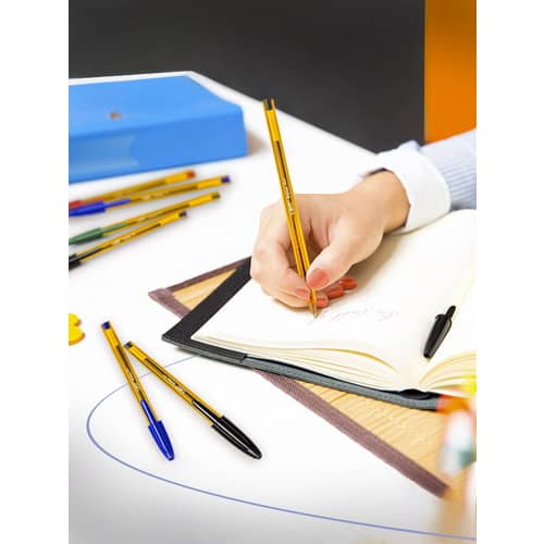 BIC Cristal Original Stylos-Bille Pointe Fine (0,8 mm) - Noire photo du produit Secondaire 3 L