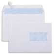 Boîte de 500 enveloppes Blanches 80g C5 162x229 mm fenêtre 45x100 mm auto-adhésives photo du produit