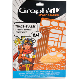 OZ INTERNATIONAL Le trace bulle GRAPH'IT, accessoire innovant pour tracer des bulles de manga - Modèle B photo du produit