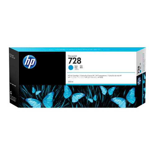 HP Cartouche jet d'encre 728 cyan F9K17A photo du produit