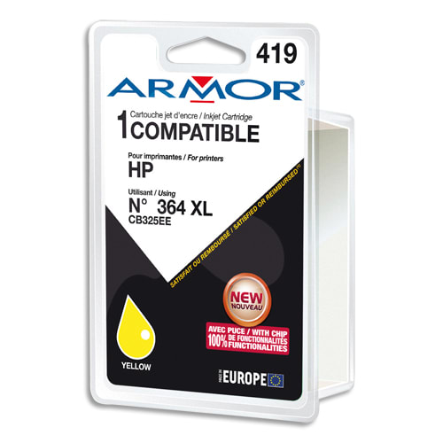 ARMOR Cartouche compatible Jet d'encre Jaune HP 364XL B12575R1 photo du produit Principale L