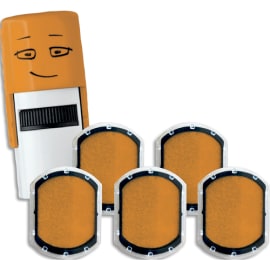 COLOP Boîte de 5 encriers orange shiny pour tampon Nio Emoji photo du produit