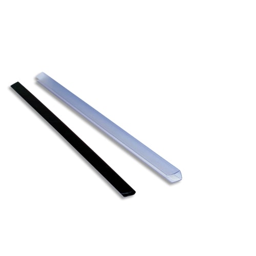 baguettes de reliure plastiques, format A4, 10 mm, noir Pack 25