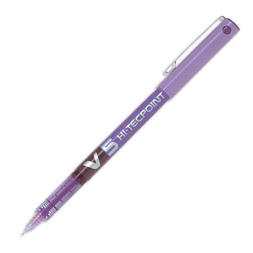 PILOT Stylo Roller pointe tubulaire 0,5 mm encre liquide Violet HI-TECPOINT BX-V5 photo du produit Principale L