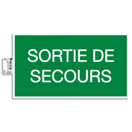 EXACOMPTA Panneau adhésif Issue de Secours 35x20 cm 67004E photo du produit