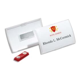 DURABLE Boîte 10 Badges à aimant CLICK FOLD - L75 x H40 mm photo du produit