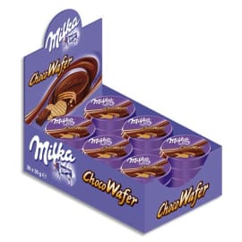 MILKA Boîte présentoir de 30 Médaillons gaufrés au chocolat Choco Wafer de 30g photo du produit