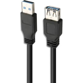 APM Rallonge USB 3.0, USB-A / USB-A, mâle/femelle, noir, 3m photo du produit