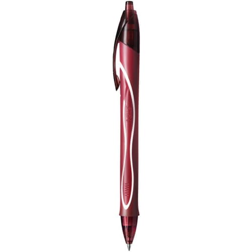 BIC Gel-ocity Quick Dry Stylos-Gel Rétractables Pointe Moyenne (0,7 mm) - Rouge photo du produit Secondaire 1 L