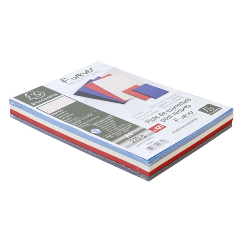 Couverture de reliure carton 270 g, toutes les fournitures de bureau.