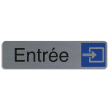 EXACOMPTA Plaque adhésive imitation aluminium Entrée 16,5X4,4 cm 67171E photo du produit