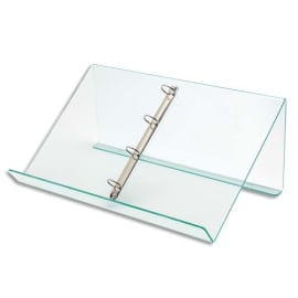 DEFLECTO Pupitre de table avec anneaux amovibles - Dimensions : L50 x H21 x P30 cm transparent photo du produit