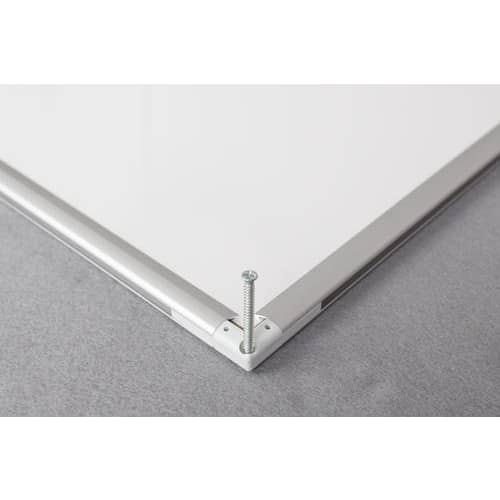 Tableau Blanc laqué magnetique, cadre aluminium, Format : L120 x H90 cm photo du produit Secondaire 3 L