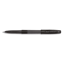 PILOT Stylo à bille Super Grip G à capuchon avec grip ergonomique, pointe extra-large rechargeable. Noir photo du produit