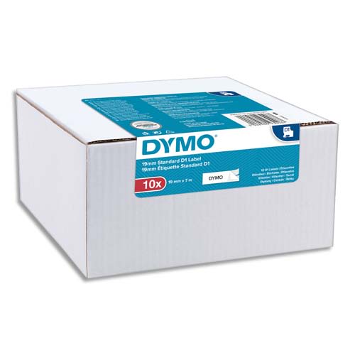 Ruban Dymo D1 - 9 mm - noir sur blanc