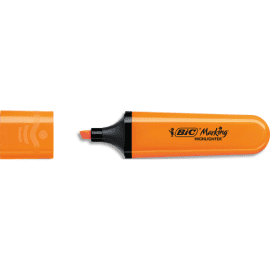 BIC Surligneur Jumbo Pointe biseaut&eacute;e. S&eacute;chage rapide. Coloris Orange Fluo photo du produit
