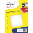 AVERY Sachet de 96 étiquettes multi-usage Blanches 97 x 46 mm. Planche format A5. ETE006B photo du produit