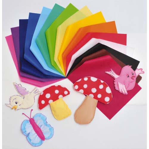 SMART-FAB Sachet de 45 feuilles A3 de non tissé couleurs assorties photo du produit Principale L