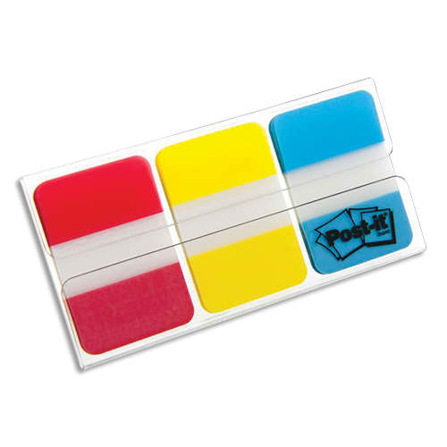 POST-IT Marque-pages POST-IT® rigides (3x22) couleurs classiques photo du produit