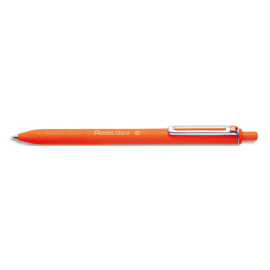 PENTEL Stylo bille iZee rétractable. Pointe 1 mm. Encre rechargeable Orange photo du produit