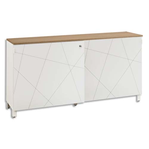 GAUTIER OFFICE Top bois Sunday Chêne, pour crédence longueur 160 cm - Dimensions : L160 x H2 x P46 cm photo du produit Principale L