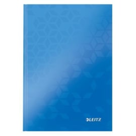 LEITZ Cahier WOW 14,8x21cm, 160 pages 5x5. Couverture rigide. Coloris Bleu photo du produit