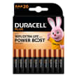 DURACELL Piles alcalines AAA LR03 Plus, 1,5V lot de 20 piles 5019159 photo du produit